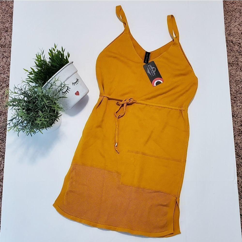 NWT Sacred Threads Yellow Summer Knit Dress